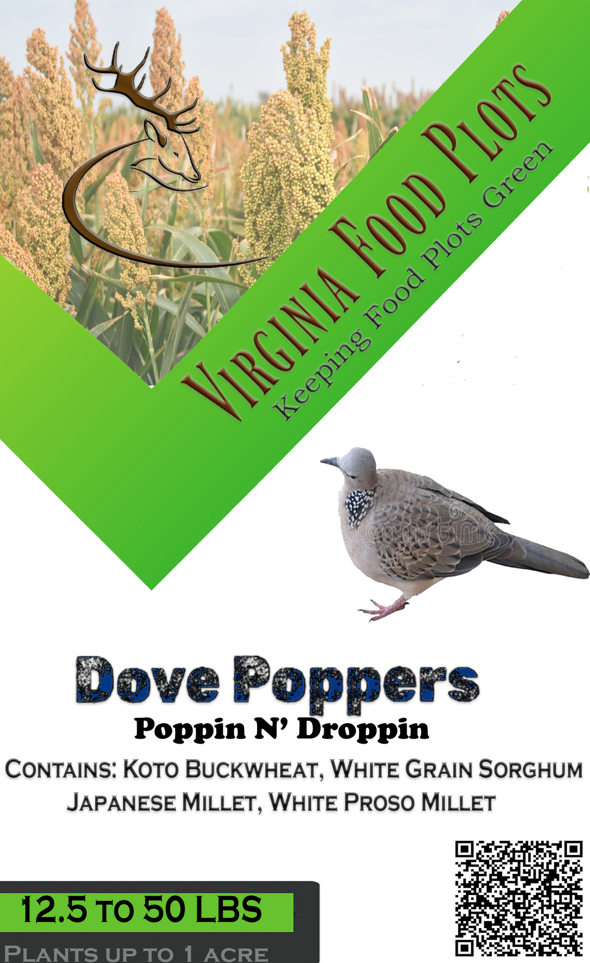 white dove flower seeds Dove Poppers Food Plot Seed Mix