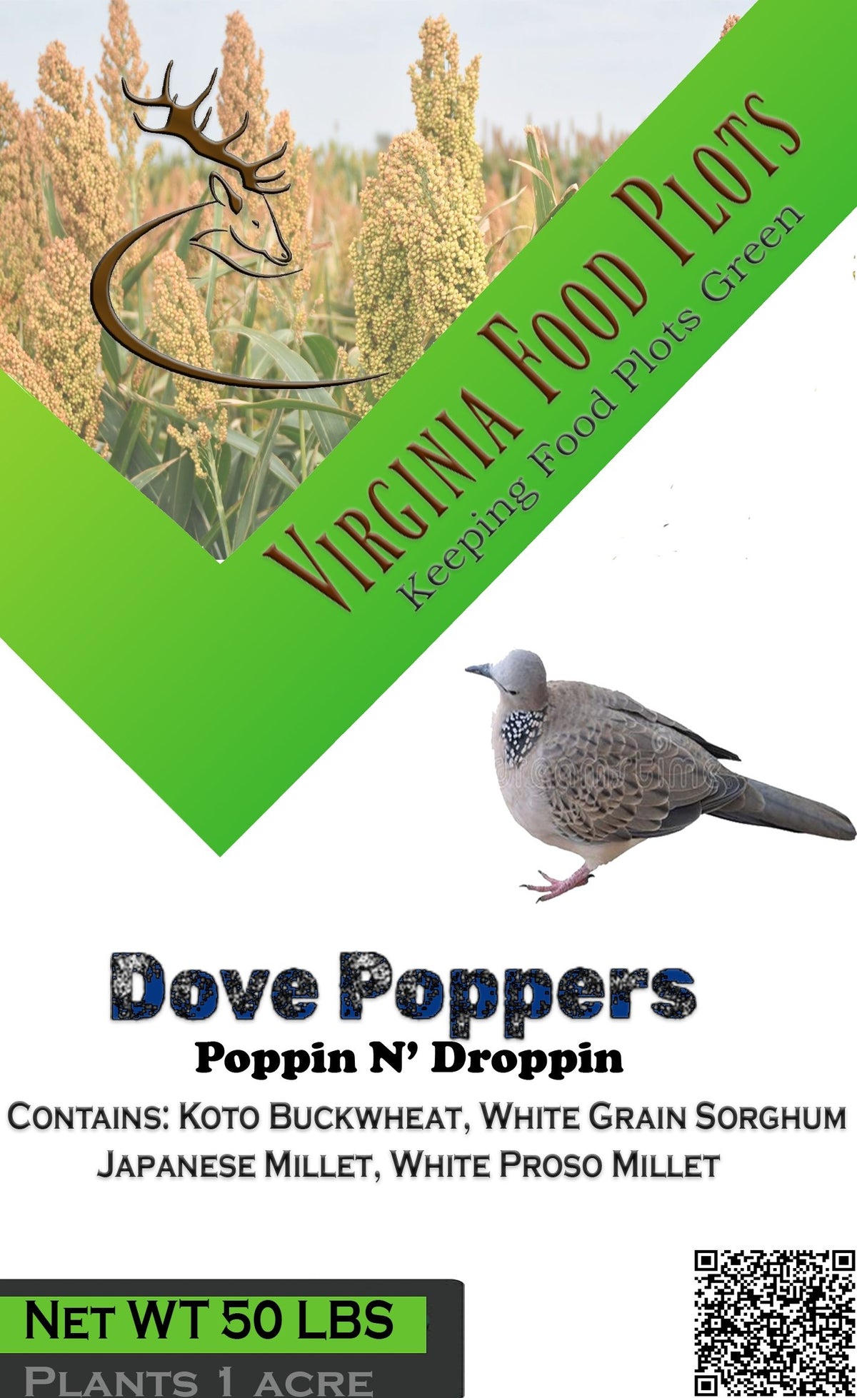 Dove Poppers Food Plot Seed Mix - Virginia Food Plots | Keeping Food Plots Green