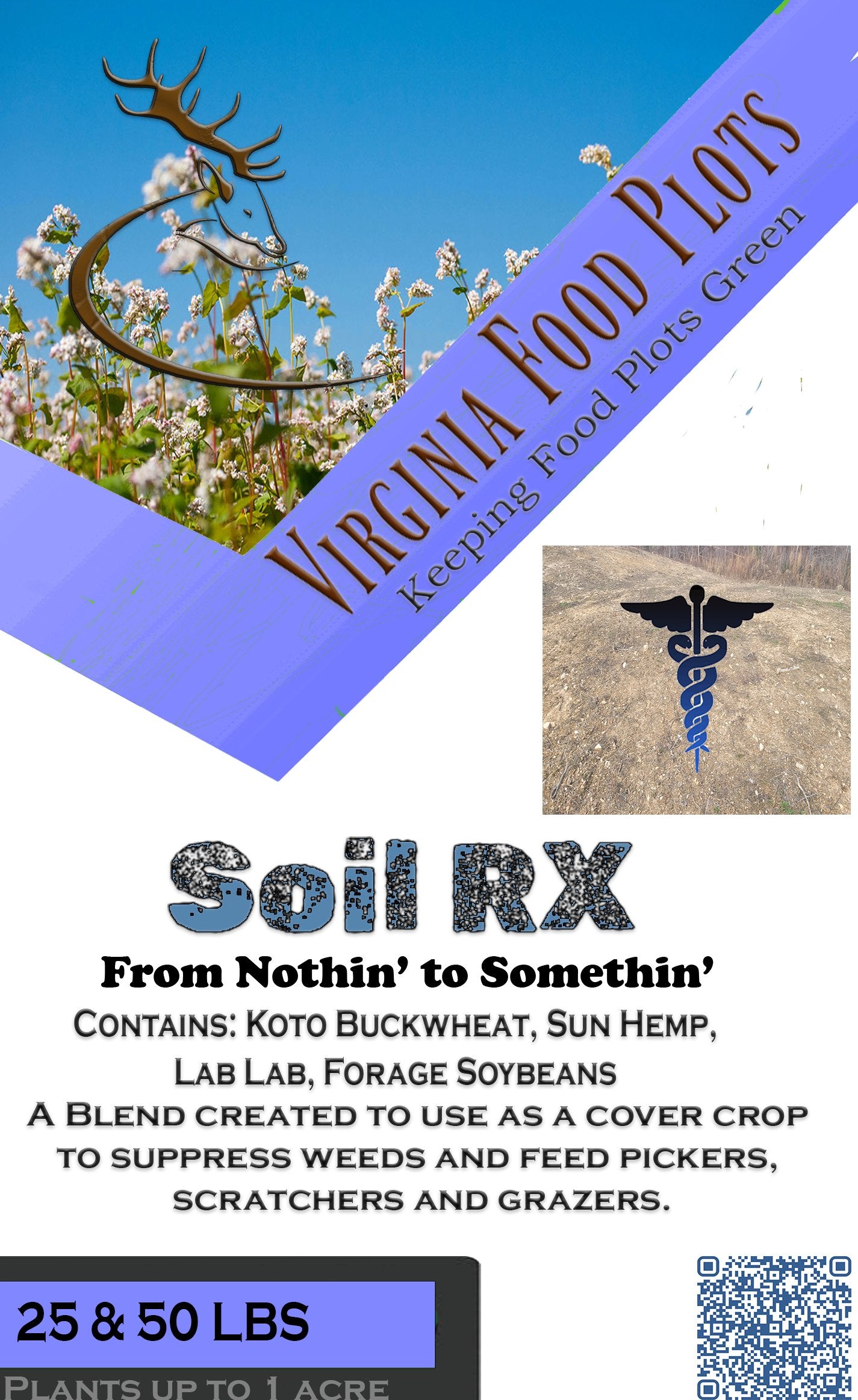 Soil RX Food Plot Seed Mix - Virginia Food Plots | Keeping Food Plots Green